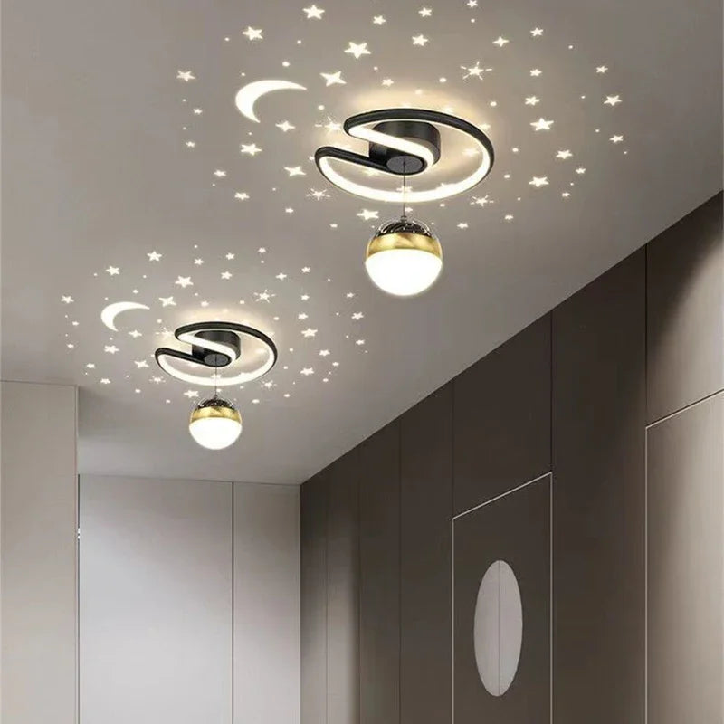 LED Deckenleuchte mit Sternenhimmel – Modernes Kronleuchter Design für Kinderzimmer und Wohnzimmer | Karnz