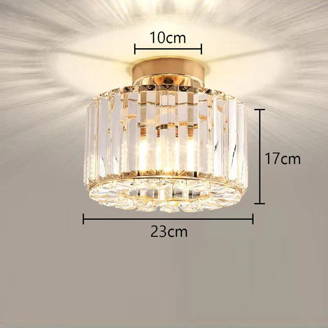 Luxus Kristall Deckenlampe - Moderner Glanz für Wohnzimmer, Schlafzimmer & Flur | Karnz