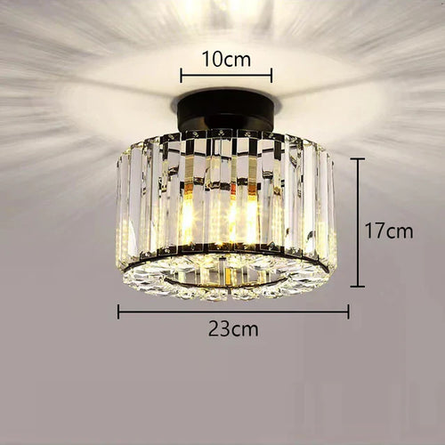Luxus Kristall Deckenlampe - Moderner Glanz für Wohnzimmer, Schlafzimmer & Flur | Karnz