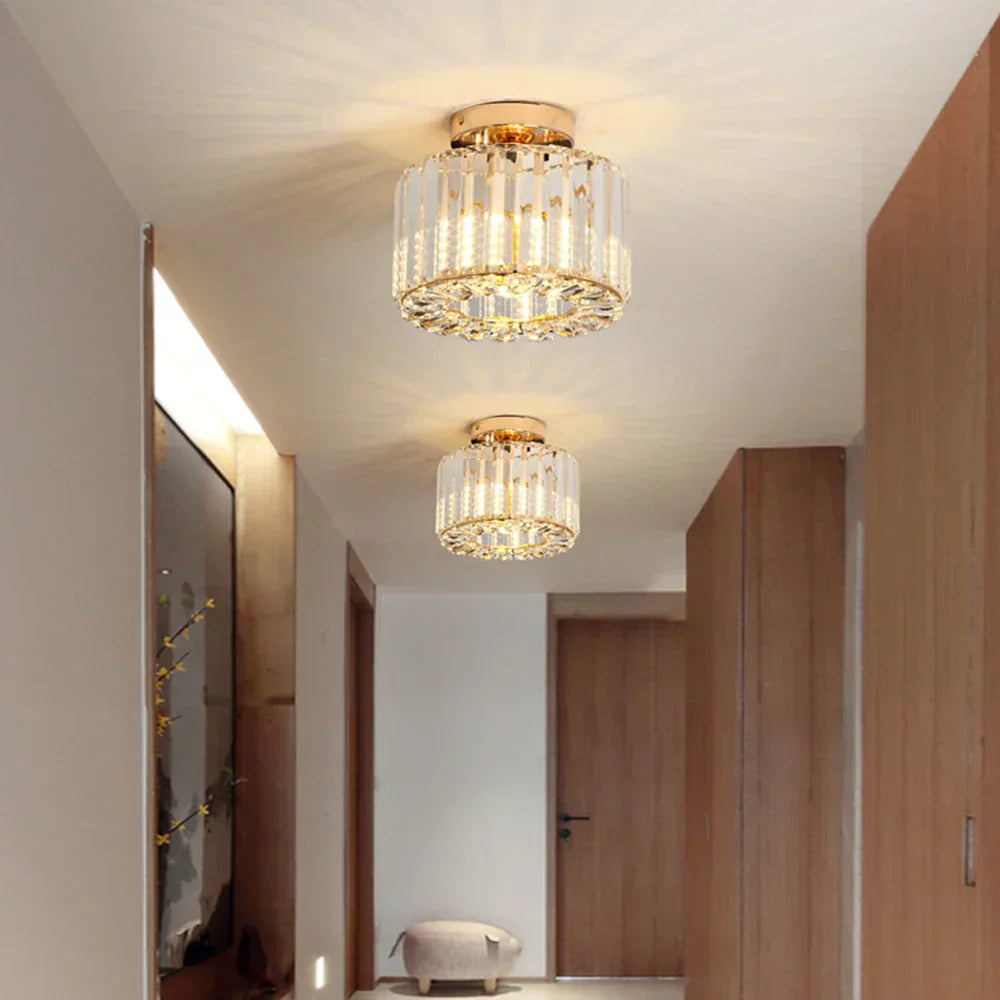 Luxus Kristall Deckenlampe - Moderner Glanz für Wohnzimmer, Schlafzimmer & Flur | Karnz