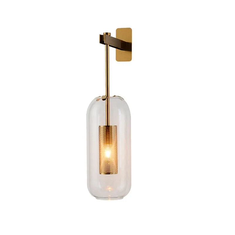Moderne LED Wandleuchte mit Glasabdeckung für Schlafzimmer und Wohnzimmer | Karnz
