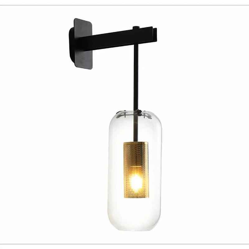 Moderne LED Wandleuchte mit Glasabdeckung für Schlafzimmer und Wohnzimmer | Karnz
