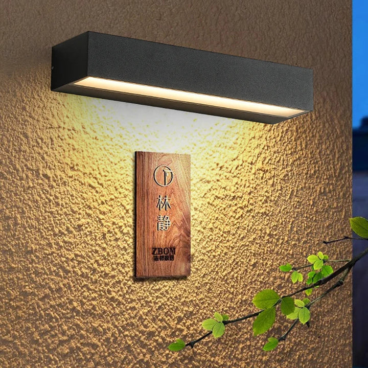Moderne LED Wandleuchte für Außenbereich - Wetterfest, energiesparend, ideal für Garten und Terrasse | Karnz