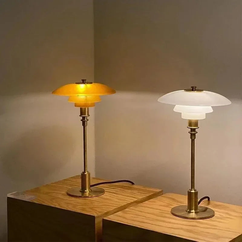 Nordische Glas Tischlampe – Minimalistische LED-Lampe für zu Hause | Karnz