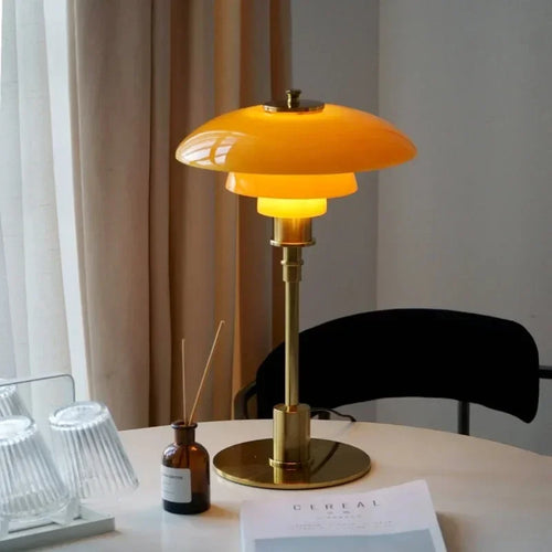 Nordische Glas Tischlampe – Minimalistische LED-Lampe für zu Hause | Karnz
