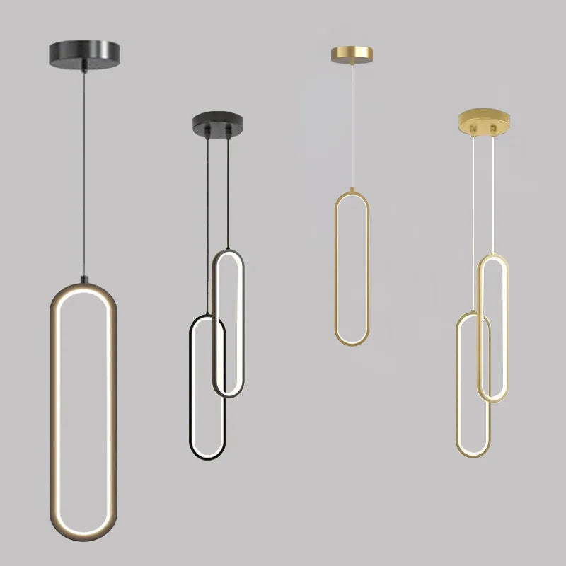 Moderne minimalistische LED Pendelleuchte – Schlanke Design Lampe für Schlafzimmer und Wohnzimmer | Karnz