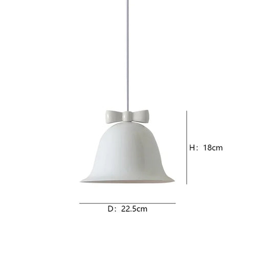 Moderne Glockenform Pendelleuchte mit Schleife, Designer Hängelampe für Esszimmer & Küche | Karnz