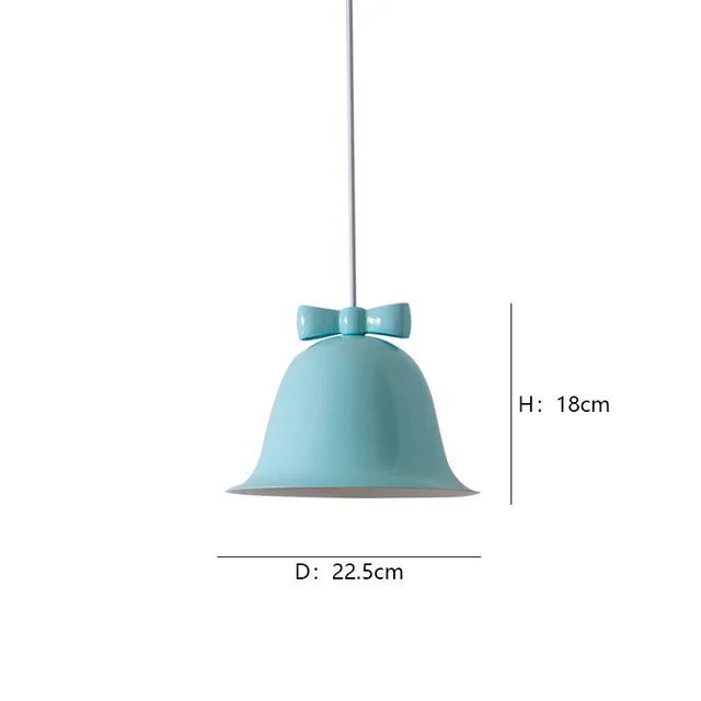 Moderne Glockenform Pendelleuchte mit Schleife, Designer Hängelampe für Esszimmer & Küche | Karnz
