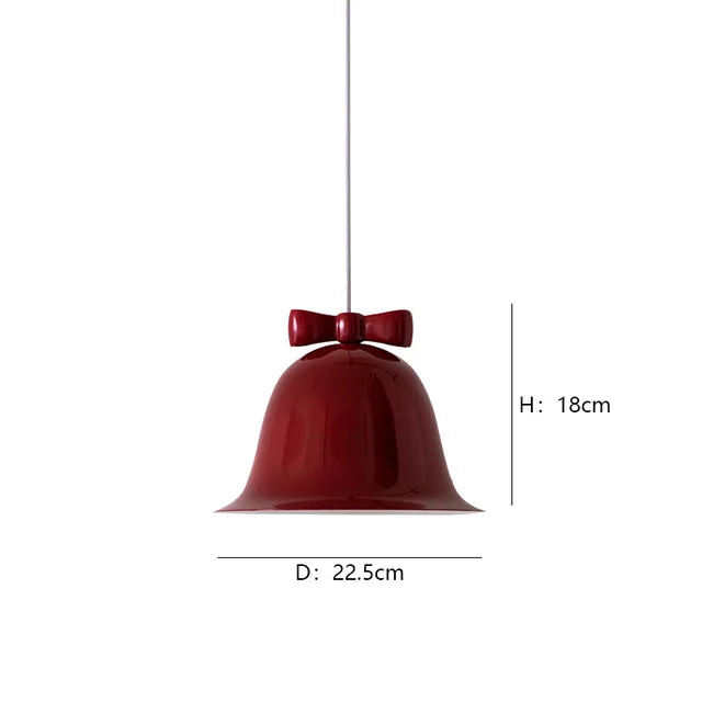 Moderne Glockenform Pendelleuchte mit Schleife, Designer Hängelampe für Esszimmer & Küche | Karnz