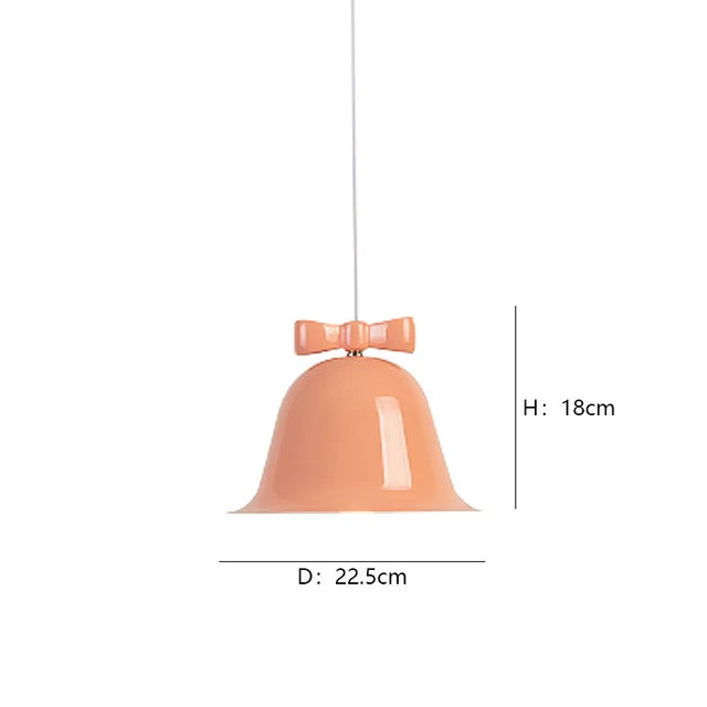 Moderne Glockenform Pendelleuchte mit Schleife, Designer Hängelampe für Esszimmer & Küche | Karnz