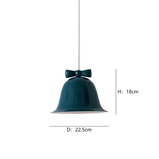 Moderne Glockenform Pendelleuchte mit Schleife, Designer Hängelampe für Esszimmer & Küche | Karnz