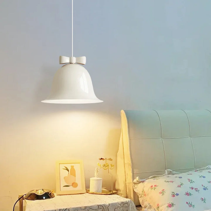 Moderne Glockenform Pendelleuchte mit Schleife, Designer Hängelampe für Esszimmer & Küche | Karnz