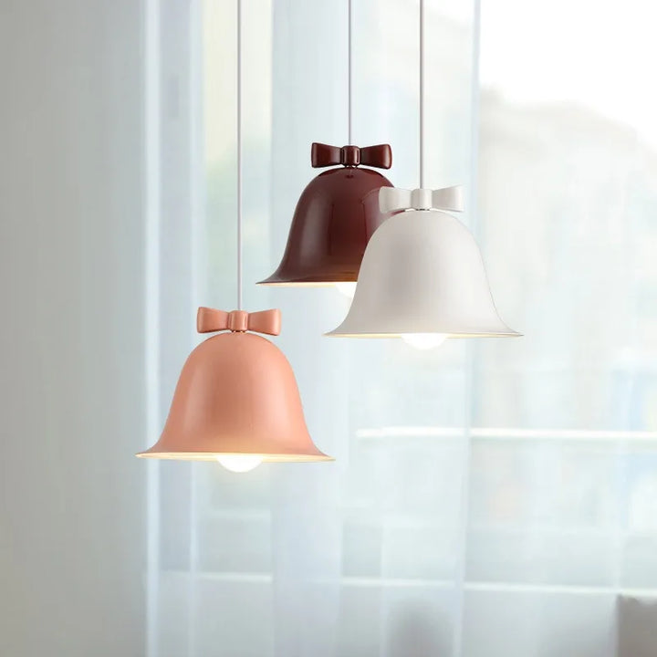 Moderne Glockenform Pendelleuchte mit Schleife, Designer Hängelampe für Esszimmer & Küche | Karnz
