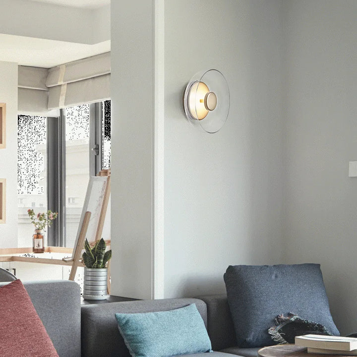 Elegante Hängende Wandlampe mit Glasschale | Zeitloses Design & Angenehmes Licht für Stilvolle Wandbeleuchtung | Karnz
