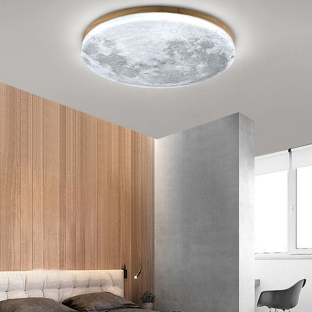 Moon Round | Minimalistische runde LED-Deckenleuchte | Karnz