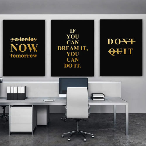 Motivationswörter Wandkunst Fein Kunst Leinwanddrucke Schwarz & Weiß Inspirierende Zitate Poster Für Wohnzimmer Schlafzimmer Arbeitszimmer Kunstdekoration