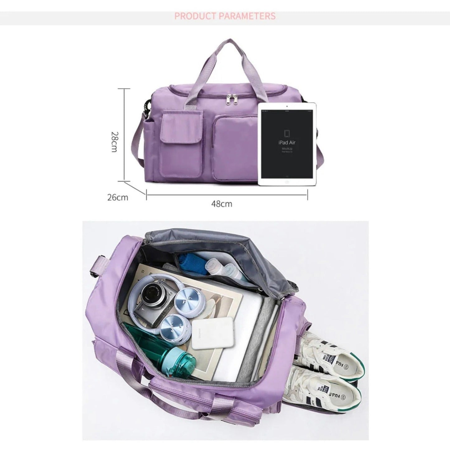 Sandsberg | Reisetasche Sport-Duffle | Mehrere Fächer mit Schuhfach