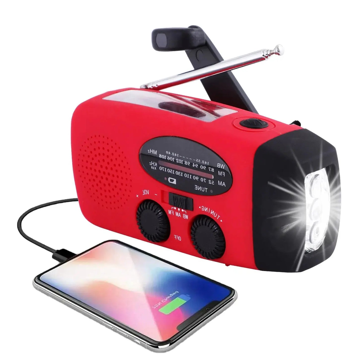 NoodRadio PowerSafe Mini – Kompakte Notfallradio mit Taschenlampe und Powerbank | Karnz