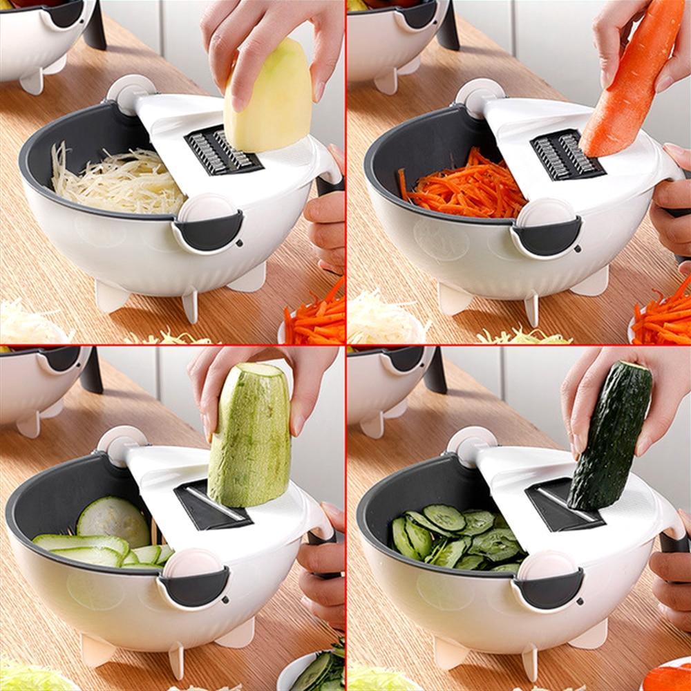 Cut N' Drain Veggie Slicing Bowl | Karnz