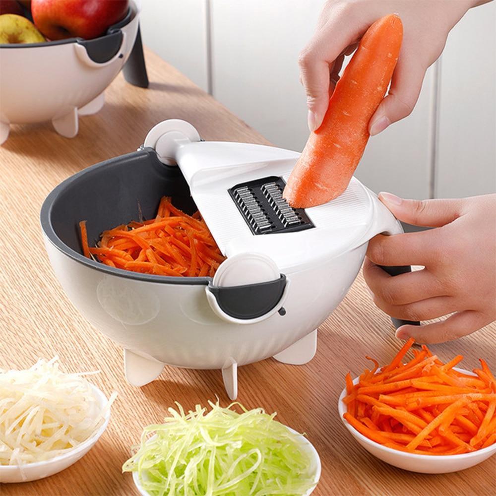 Cut N' Drain Veggie Slicing Bowl | Karnz