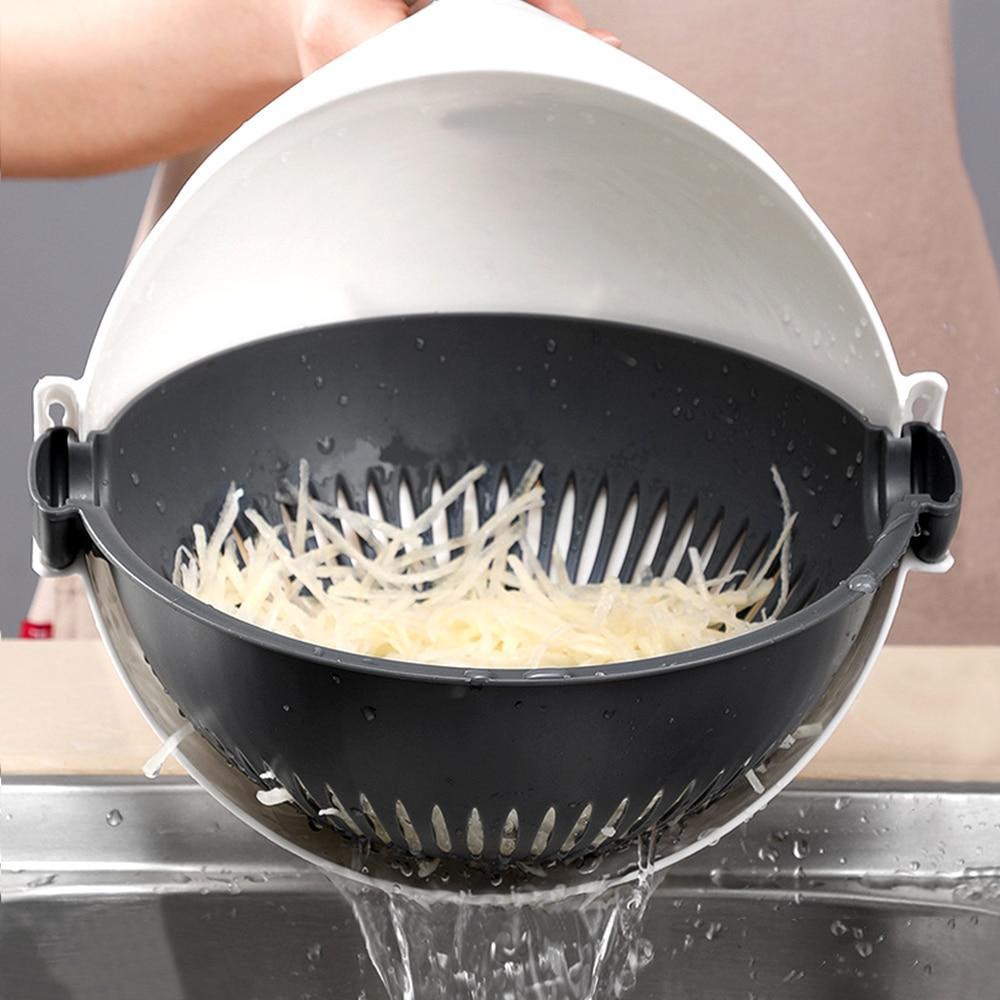 Cut N' Drain Veggie Slicing Bowl | Karnz