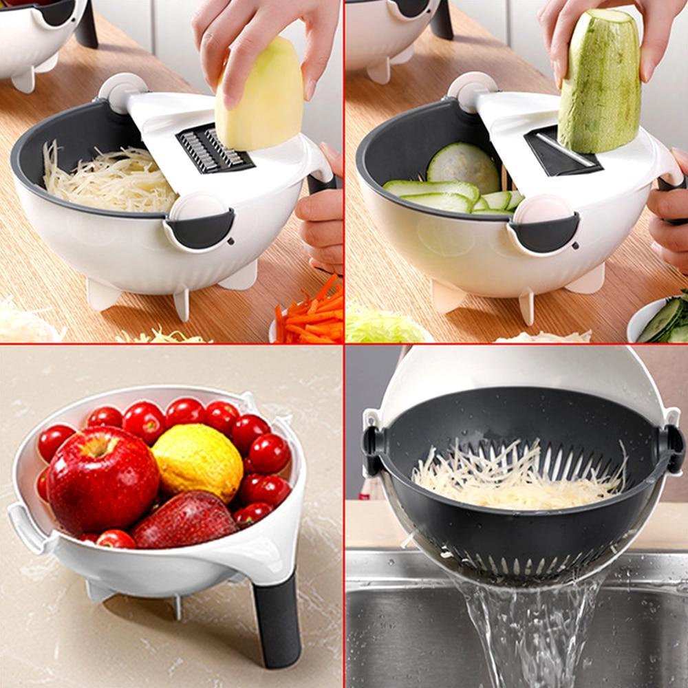 Cut N' Drain Veggie Slicing Bowl | Karnz