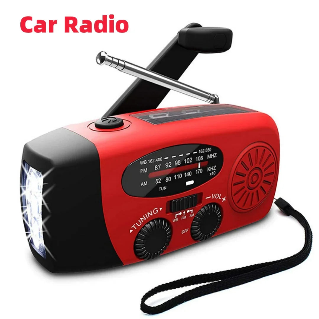 Kaufen Sie Multifunktionales Notfallradio – Ladefunktion mit LED-Taschenlampe und Handgenerator für Mobiltelefone – Bestes Notfallradio | Karnz
