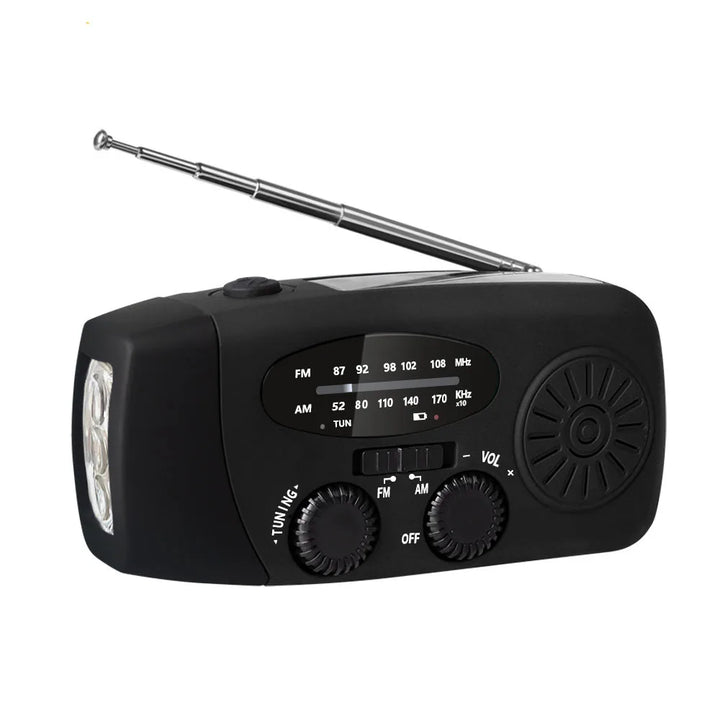Kaufen Sie Multifunktionales Notfallradio – Ladefunktion mit LED-Taschenlampe und Handgenerator für Mobiltelefone – Bestes Notfallradio | Karnz