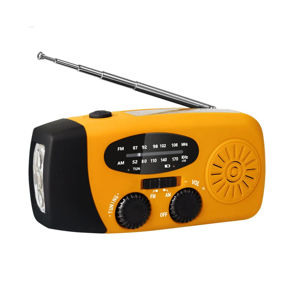 Kaufen Sie Multifunktionales Notfallradio – Ladefunktion mit LED-Taschenlampe und Handgenerator für Mobiltelefone – Bestes Notfallradio | Karnz