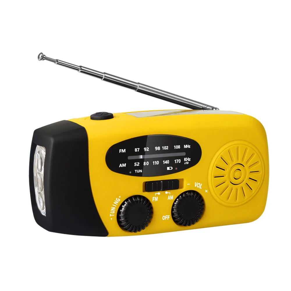 Kaufen Sie Multifunktionales Notfallradio – Ladefunktion mit LED-Taschenlampe und Handgenerator für Mobiltelefone – Bestes Notfallradio | Karnz