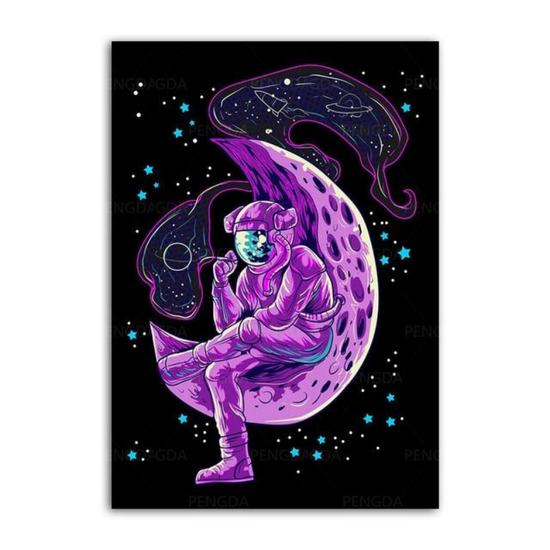 Vaporwave-Astronaut – Leinwandbilder