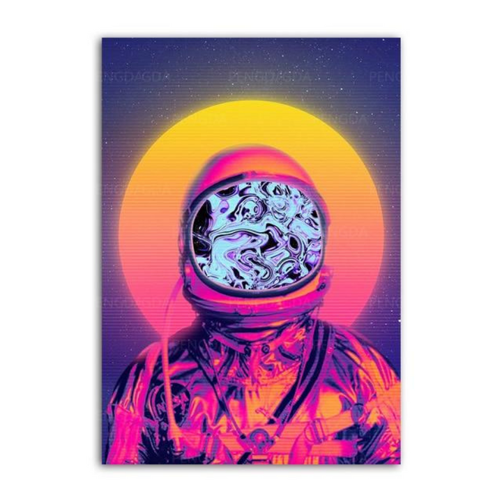 Vaporwave-Astronaut – Leinwandbilder