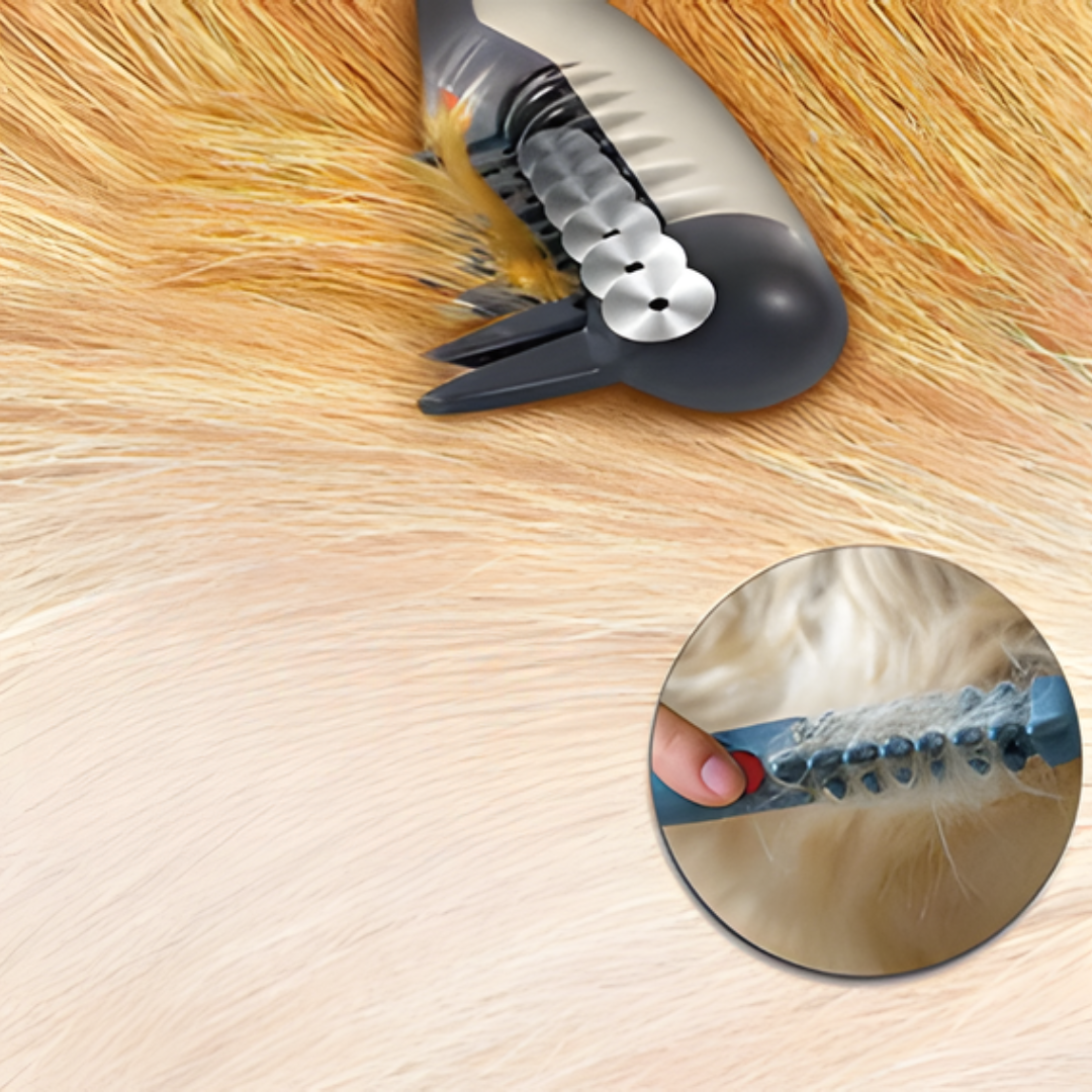 Karnz | Elektrischer Entwirrungs-Trimmer für Hunde & Katzen | Rotierende Sicherheitsklingen gegen Verfilzungen | Schmerzfreie Knotenentfernung | Kabelloses Grooming-Tool für alle Felltypen