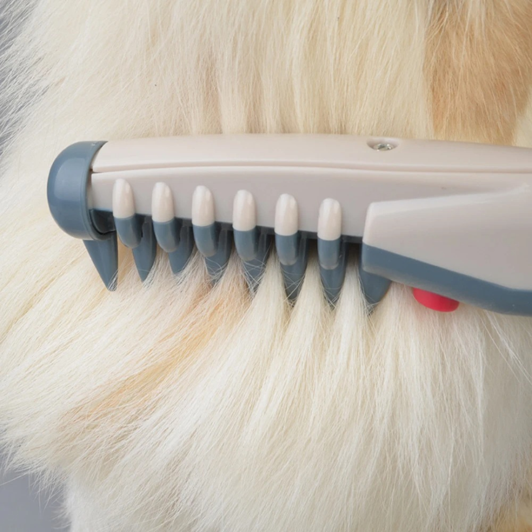 Karnz | Elektrischer Entwirrungs-Trimmer für Hunde & Katzen | Rotierende Sicherheitsklingen gegen Verfilzungen | Schmerzfreie Knotenentfernung | Kabelloses Grooming-Tool für alle Felltypen