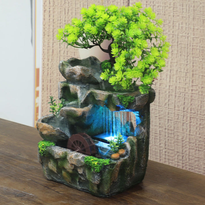 Natürlicher Mini-Baum Wasserfall Tischbrunnen | Karnz