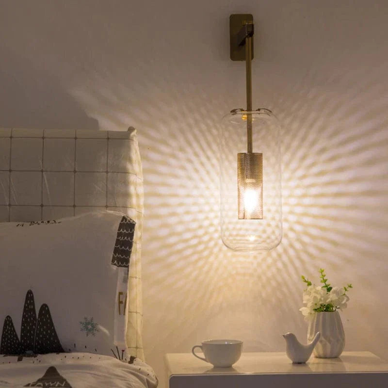 Neith Glas Wandleuchte Karnz