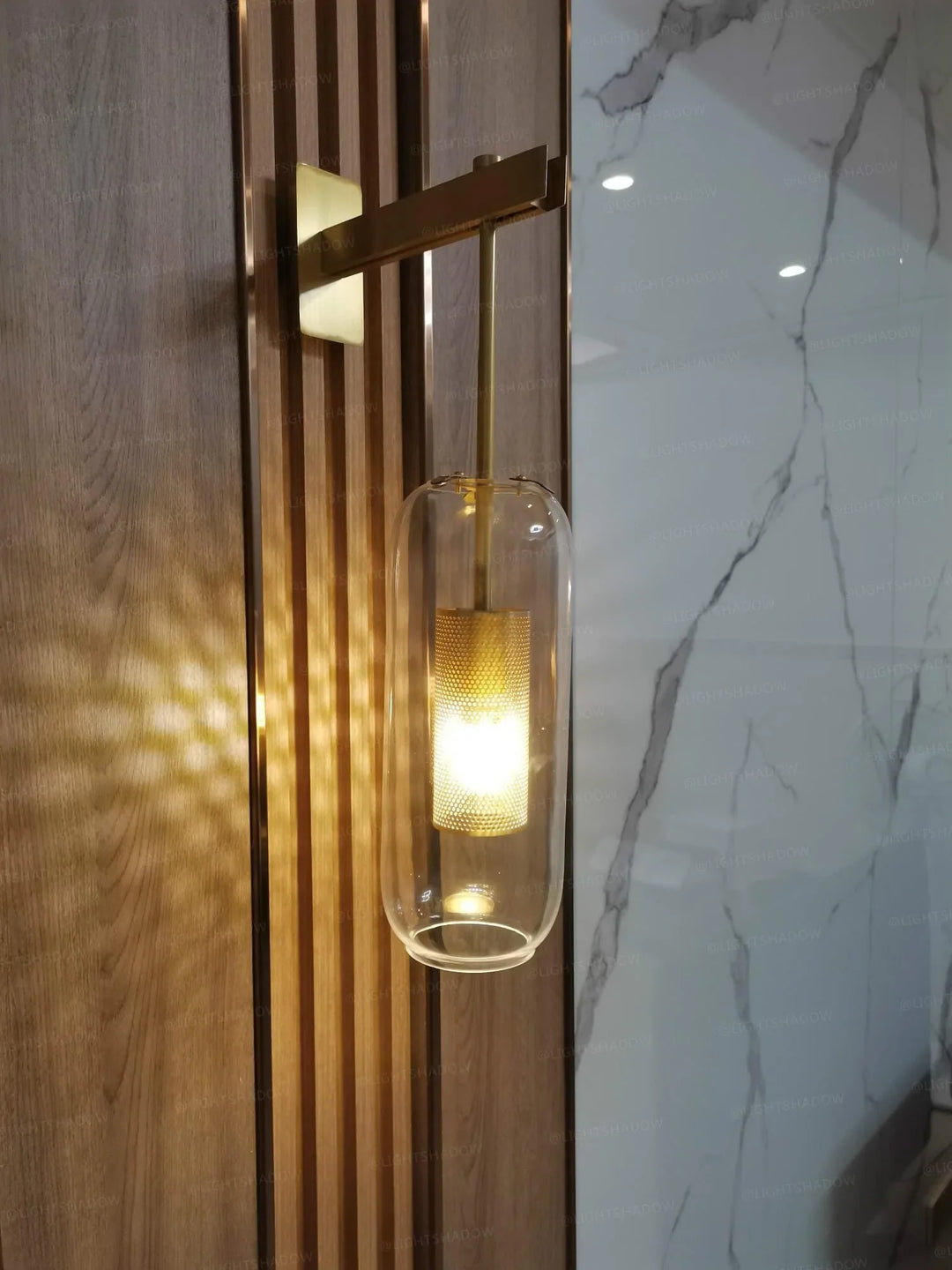 Neith Glas Wandleuchte Karnz