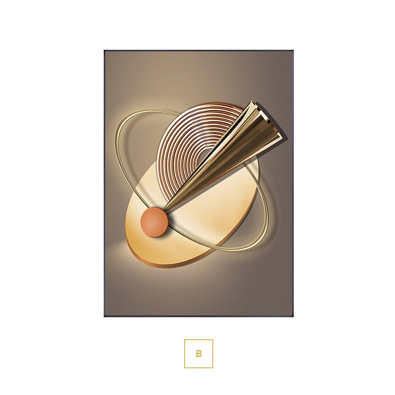 Neutrale schicke moderne Ästhetik Sonne Mond Wandkunst feine Kunst Leinwanddrucke moderne Bilder für luxuriöse Apartment Wohnzimmer Home Office Dekor