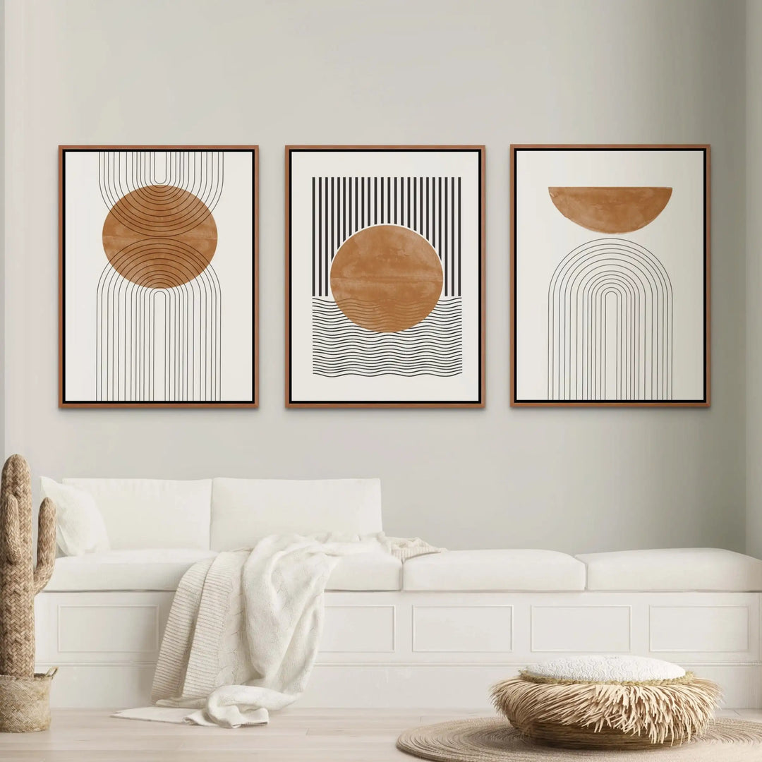 Neutrale Farben Geometrische Wandkunst Feine Kunst Leinwanddrucke Minimalistische Bilder Für Modernes Wohnzimmer Esszimmer Schlafzimmer Kunst Dekor