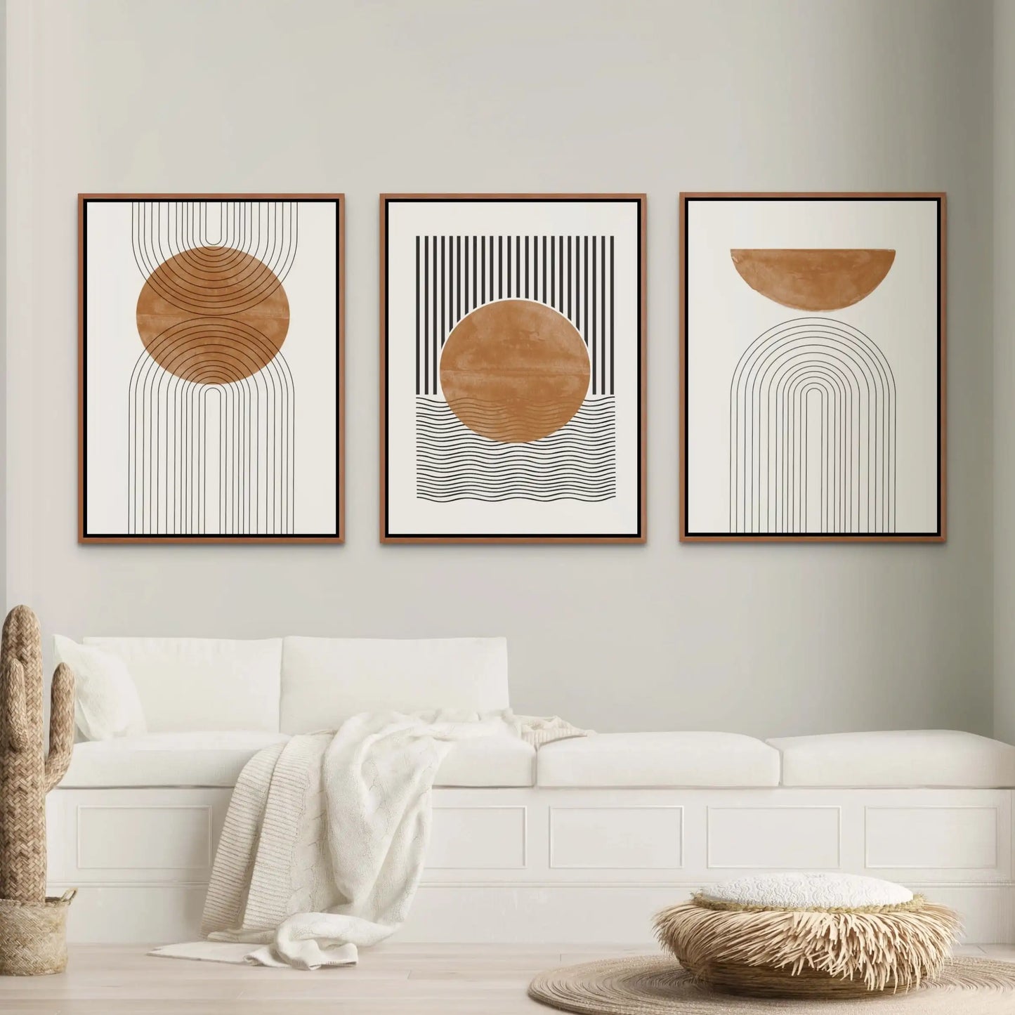 Neutrale Farben Geometrische Wandkunst Feine Kunst Leinwanddrucke Minimalistische Bilder Für Modernes Wohnzimmer Esszimmer Schlafzimmer Kunst Dekor