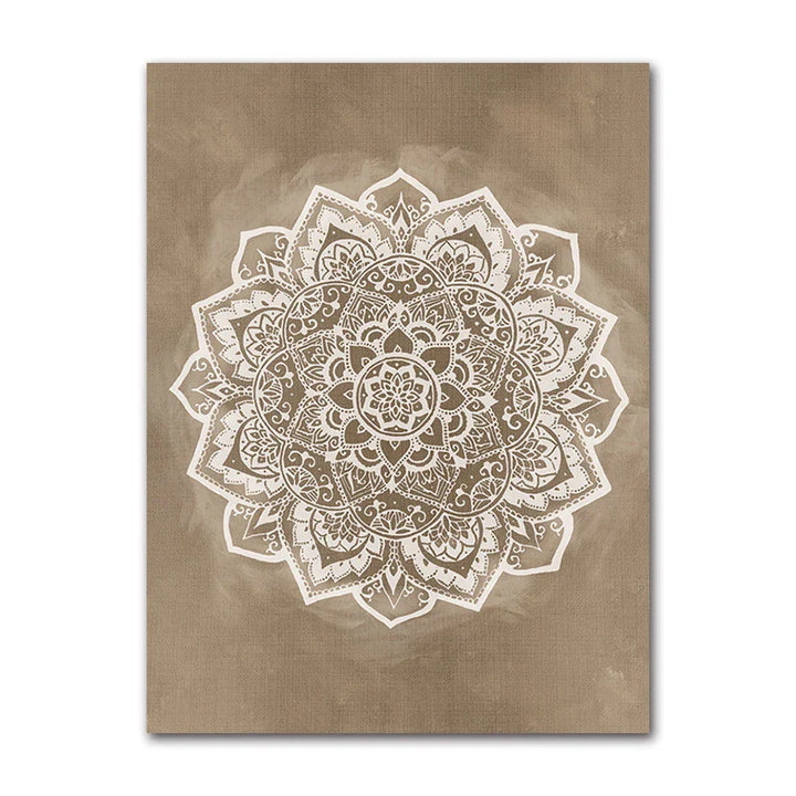 Neutrale Farben Rustikale Mandala Poster Fine Art Leinwanddruck Wandkunst Bilder Für Wohnzimmer Schlafzimmer Kunst Für Salon Spa Boutique Wanddekoration