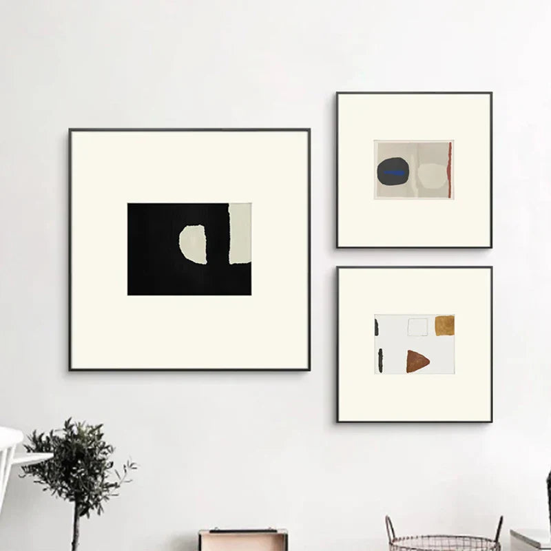 Neutrale Töne Minimalistische Abstrakte Nordische Wandkunst Feine Kunst Leinwanddrucke Quadratformat Bilder Für Wohnzimmer Schlafzimmer Kunst Für Zeitgenössische Innenräume