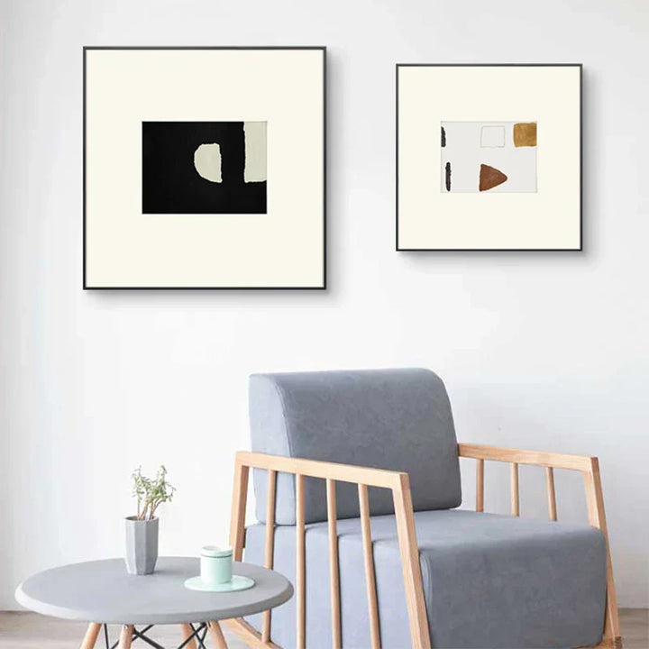 Neutrale Töne Minimalistische Abstrakte Nordische Wandkunst Feine Kunst Leinwanddrucke Quadratformat Bilder Für Wohnzimmer Schlafzimmer Kunst Für Zeitgenössische Innenräume