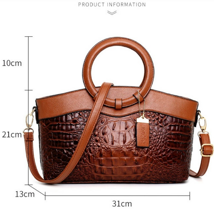 Krokodilledertasche – mit handgefertigten Details
