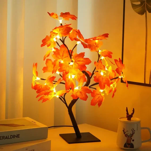 LED Baum Tischlampe – Romantische Deko Leuchte, Warmes Licht, Perfekt für Wohnzimmer und Schlafzimmer | Karnz