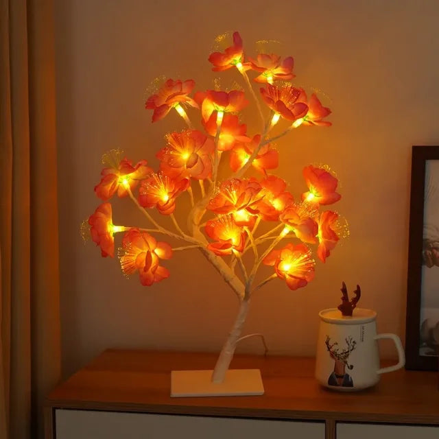 LED Baum Tischlampe – Romantische Deko Leuchte, Warmes Licht, Perfekt für Wohnzimmer und Schlafzimmer | Karnz