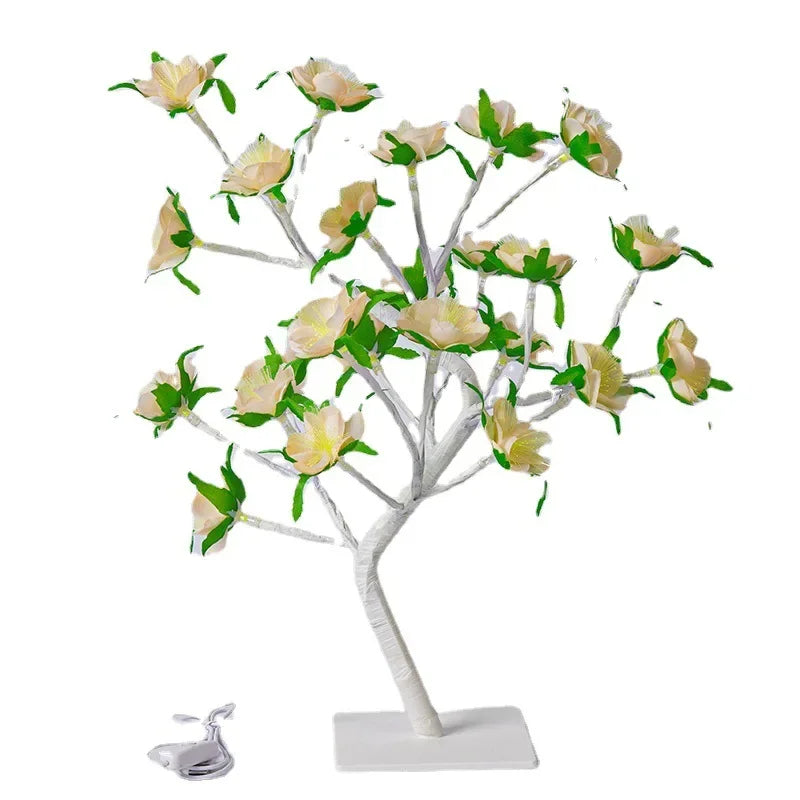 LED Baum Tischlampe – Romantische Deko Leuchte, Warmes Licht, Perfekt für Wohnzimmer und Schlafzimmer | Karnz