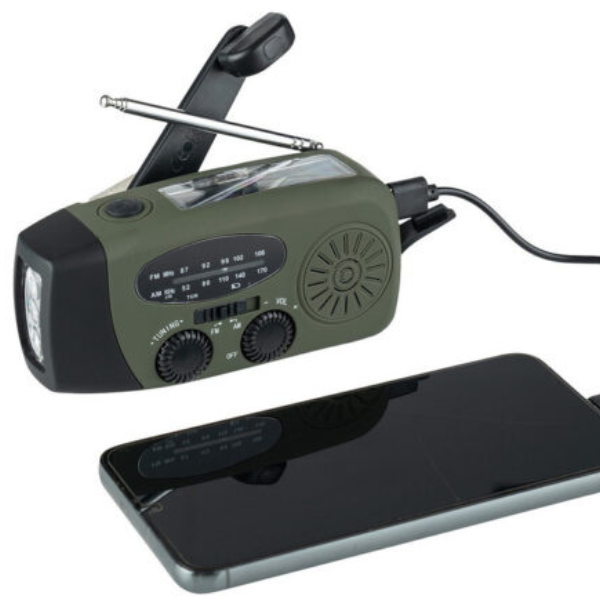 NoodRadio PowerSafe Mini – Kompakte Notfallradio mit Taschenlampe und Powerbank | Karnz