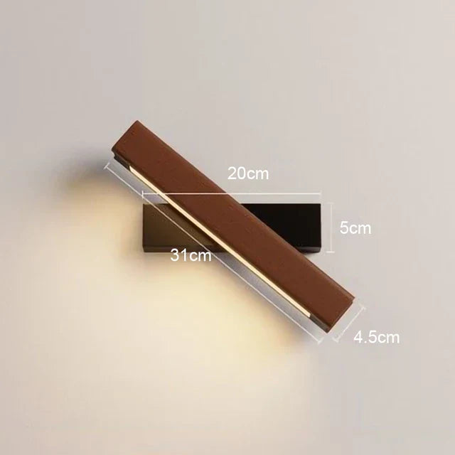 LED Wandleuchte aus Holz – Moderne Wandlampe für Schlafzimmer | Karnz