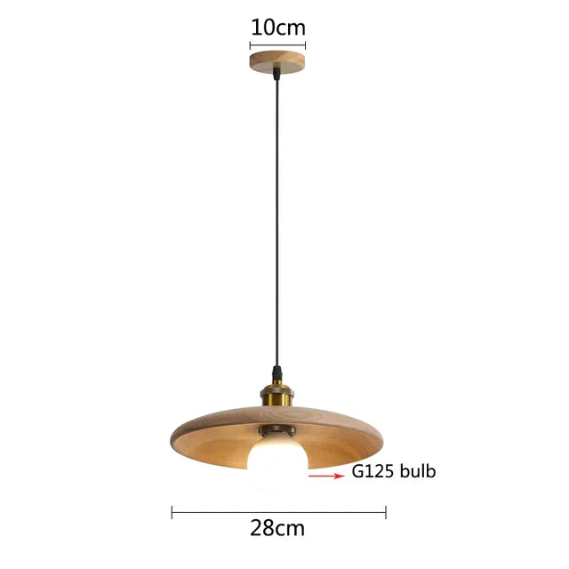 Nordische Hängelampe aus Holz – Minimalistische Pendelleuchte im Skandi-Design | Karnz